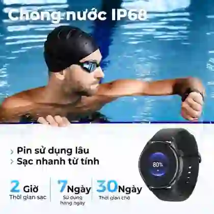 Đồng hồ thông minh Soundpeats Watch 4 - Đen 6